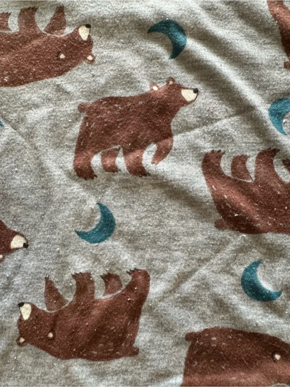 Carter’s PJ’s Beige Bear Print Set Cozy Sleepwear Size 3T